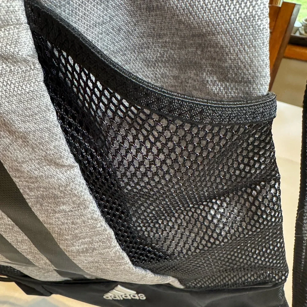 Adidas Black and Gray Sack Pack Lightweight Bag never used